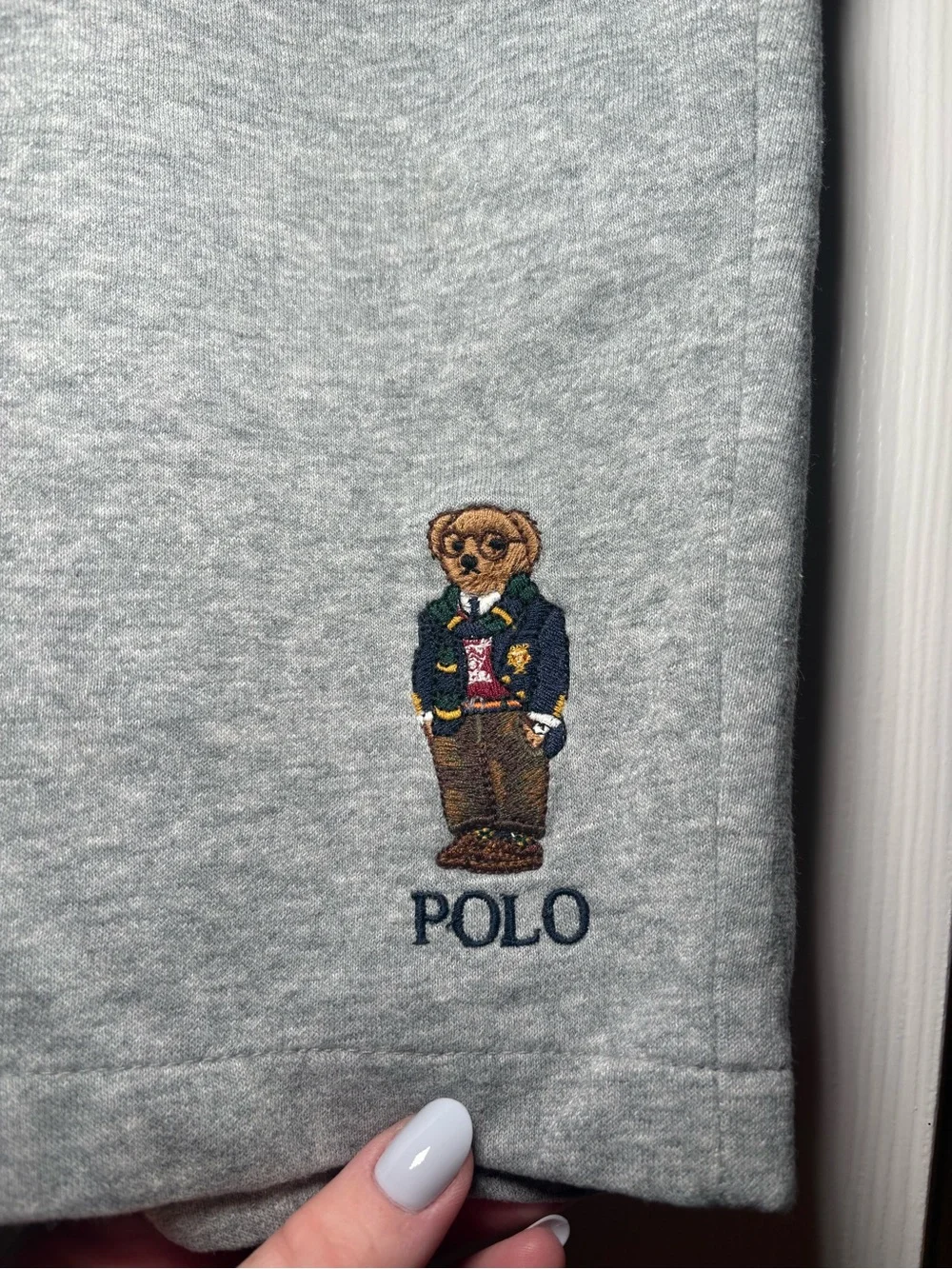 Polo Ralph Lauren Prep Bear Fleece Sweat Shorts Gray Men’s Medium